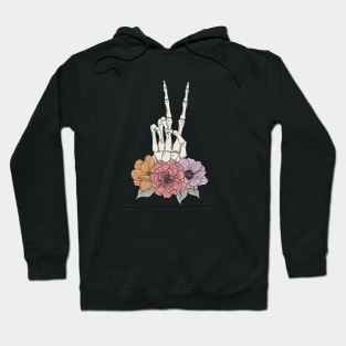 Pretty peace skeleton Hoodie